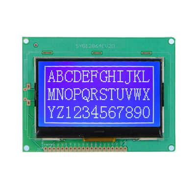 سعر جيد 3 بوصة COG شاشة LCD 350 Cd / M2 شاشة LCD 128x64 20 دبوس واجهة موازية الانترنت
