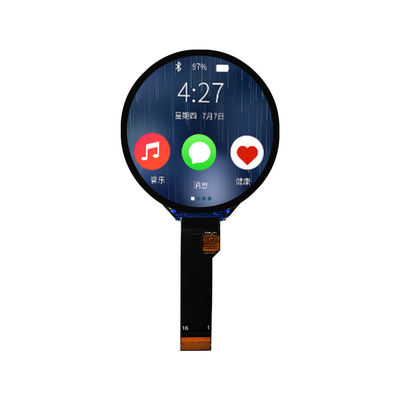 Good price 300 Cd/m2 LCD Round Display 1.6 Inch Industrial Display Screen 400x400 Resolution online