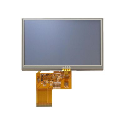قیمت خوب 4.3 صفحه نمایش لمسی 400 Cd/M2 LCD صفحه لمسی مقاوم 40 پین رابط RGB آنلاین