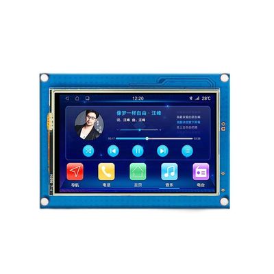 قیمت خوب 3.5 اینچ Uart صفحه لمسی 480X320 مقاومت صفحه لمسی 250 Cd / m2 راننده IC ILI9486 آنلاین