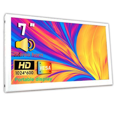 قیمت خوب 300 Cd/m2 مانیتور LCD 7 اینچ مانیتور لمسی قابل حمل 1024x600 آنلاین